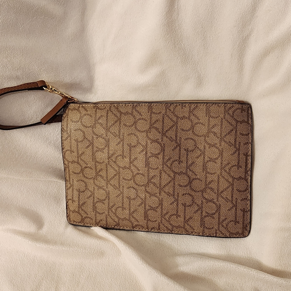 Brown Monogram Wristlet